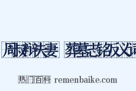 周叔辩夫妻祔葬墓志铭反义词是什么意思的图片